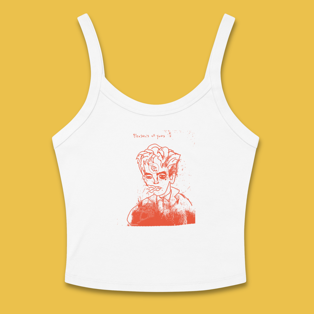 Big Head Tank Top - Urnge Red