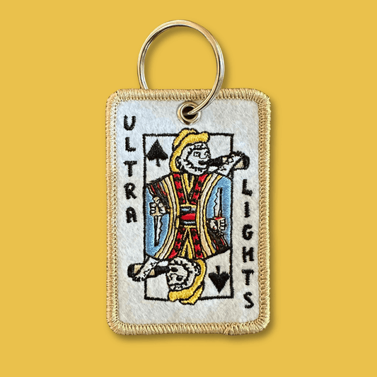 King of Spades Patch Keychain